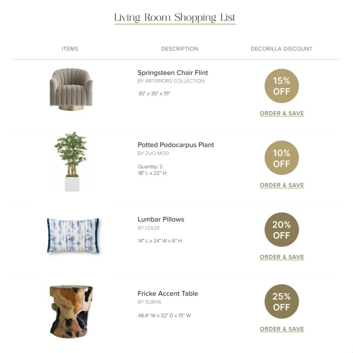 Shopping List